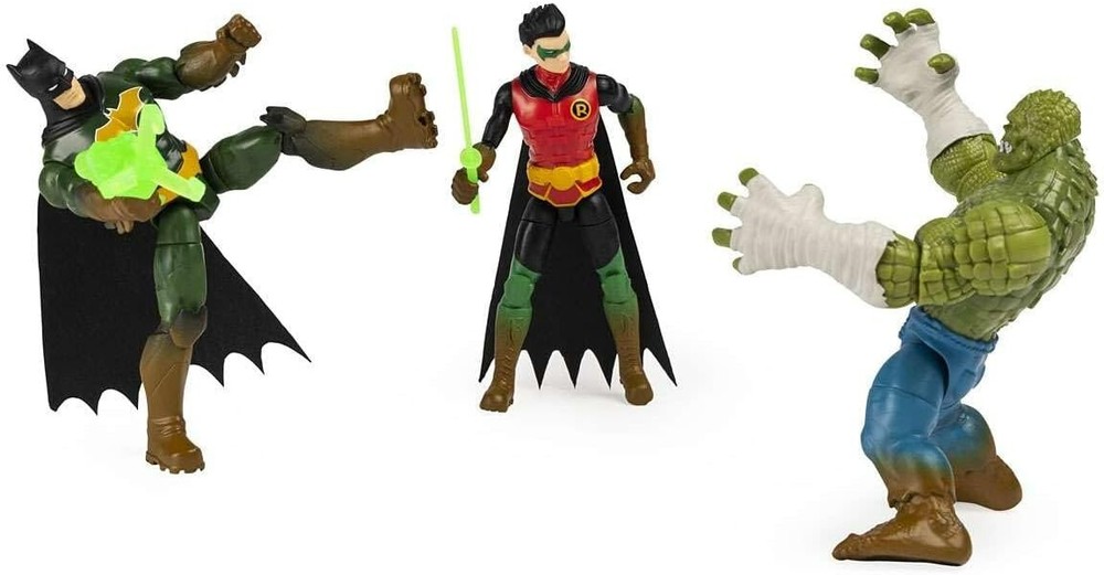 The Caped Crusader DC Swamp Showdown Action Figues Mild box damage NEW