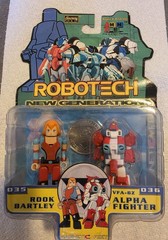 Vtg Robotech New Generation Rook Bartley Alpha Fighter Action BOX DENTED