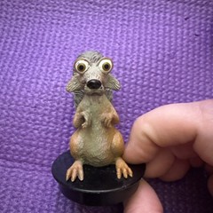 RARE Ice Age Continental Drift SCRAT & Squint Cup Topper Figure Lot 2012 FOX