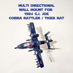 GI Joe Wall Mount For Cobra Rattler (1984, 2008) or 1988 Tiger Rat