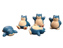 (Set of 5)New Mini Figures Snorlax Mascot Toy Landscape Cake Decoration Pokemons