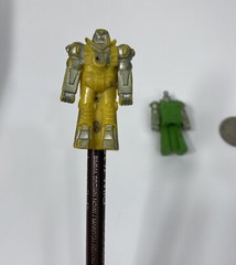 Vintage Robot Pencil Topper Eraser Hong Kong Rubber Warrior Figure