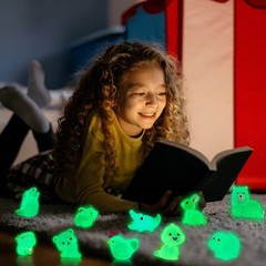 60PCS Miniature Resin Animals – Luminous Party Favors & Garden Accents