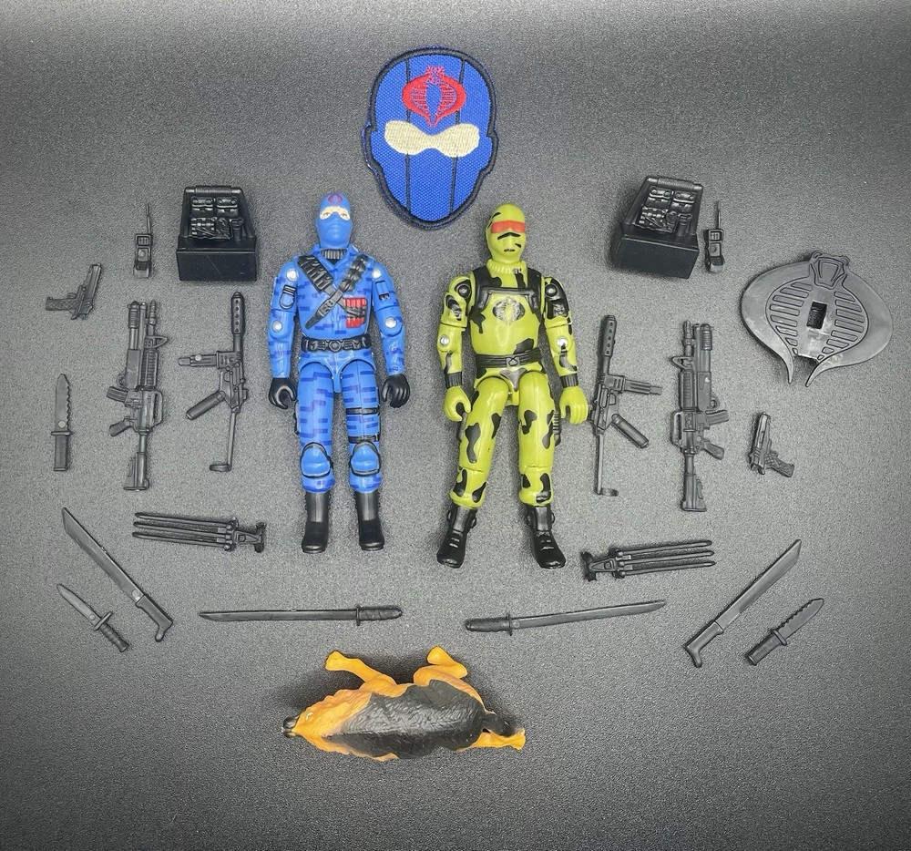 X2 Black Major Custom Gi Joe Cobra Firefly Jungle Camouflage Snake Eyes Invasor