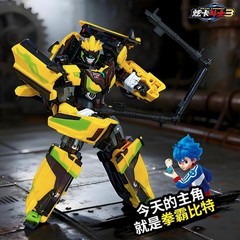 Metal Cardbot W Season 3 TACHY Cheetah Transformer Robot Action Figure Car Toy