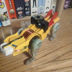 Voltron Yellow Lion Die Cast Metal W/ Head 1981 Bandai Taiwan Golion