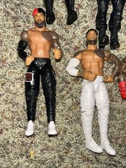WWE Elite Bloodline Lot Rock Jimmy Uso Jey Uso Roman Reigns