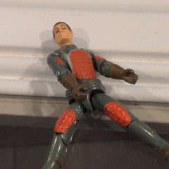 Hasbro Vintage 1992 Gray/Red/Brown Action Figure, Plastic, 1990s