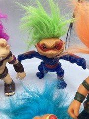 Lot of 7 Battle Trolls Loos Hasbro Assorted Characters EUC CLEAN Vintage 1992
