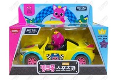 Pinkfong Baby Shark Metal Sports Car Pull Back Gear Door Open Diecast 2 Type