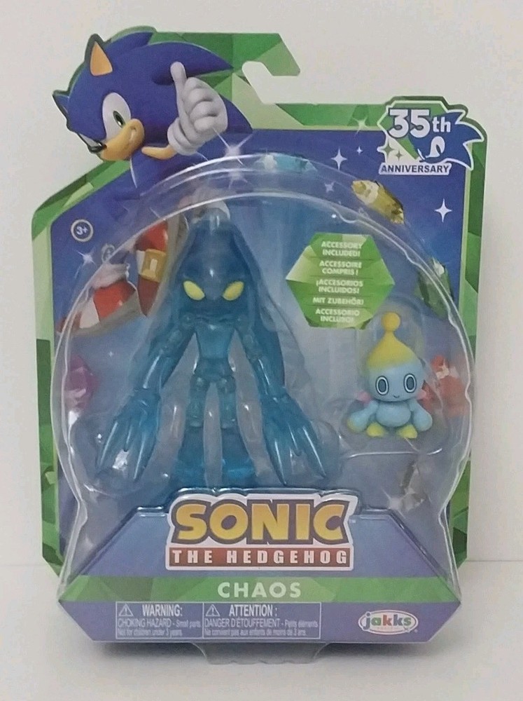 Sonic 35th Anniversary Chaos with Chao 4.75″ Figure w 13 Points of Articulation