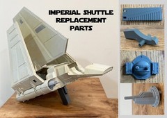Vintage Star Wars Imperial Shuttle Replacement Parts – Hatch Handle Guns Ramp