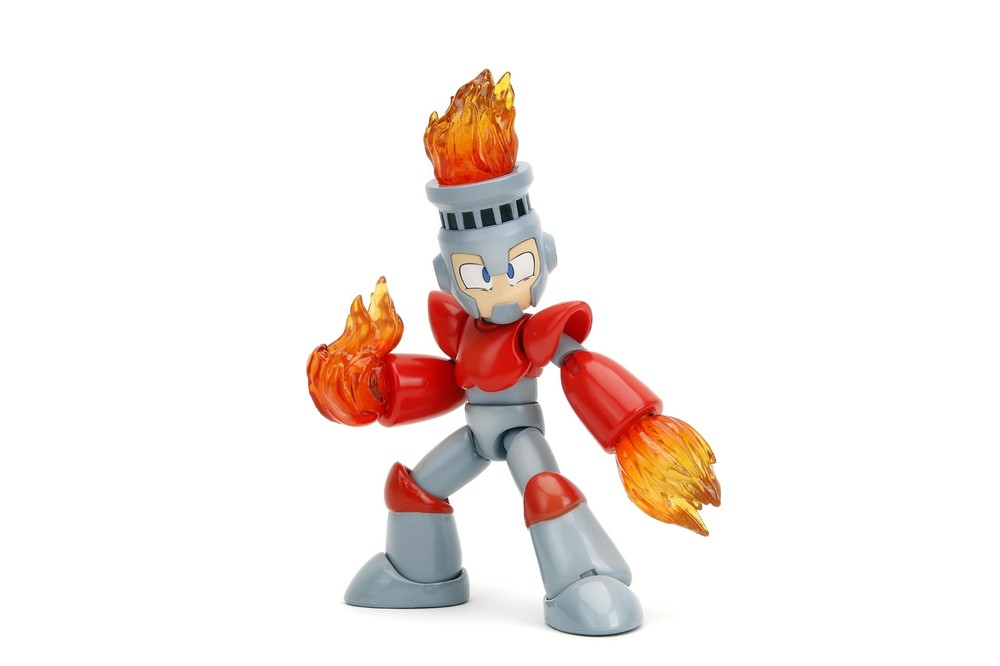 Mega Man 4″ Fire Man Action Figure, Toys for Kids and Adults