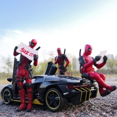 Deadpool Car Interior Figure – Dashboard Anime Decoration Action Figure for Fans