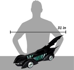 DC Multiverse Batman Forever Batmobile Vehicle and Alfred Pennyworth 7-in Scale