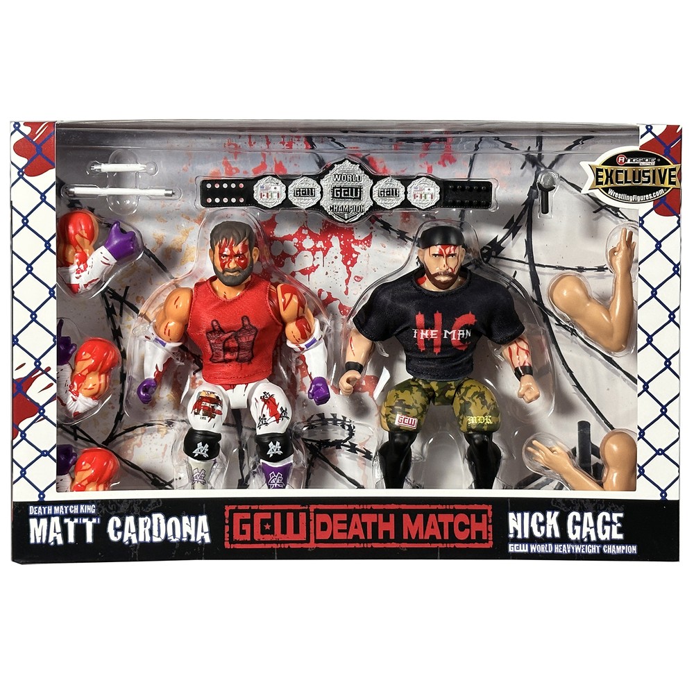 GCW Death Match 2-Pack (Matt Cardona & Nick Gage) Toy Wrestling Figures