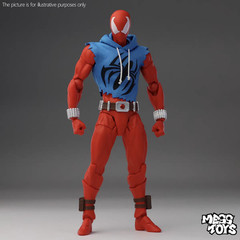 Mess Toys Scarlet Hero Spider-Man Blue Suit 1/12 Scale Action Figure Brand New