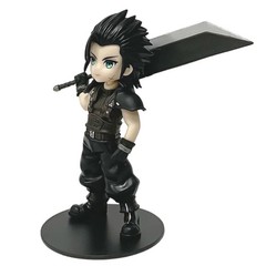 Zack Fair Chibi Figure 11cm Final Fantasy VII Style Buster Sword PVC Model Toy