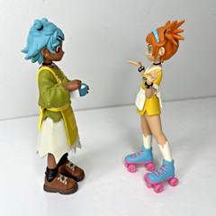 POP MART Peach Riot Rise Up Series Figures – Gigi Diner and Frankie Barista