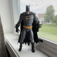 DC Comics Batman Action Figure w/ Cape Gray & Black Suit Yellow Belt 2021