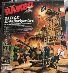 Coleco Rambo’s SAVAGE Strike Headquarters SEALED and UNOPENED-NM Box Condition