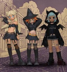 POP MART Peach Riot Witchy Punk Figures Vinyl Toy Gigi Poppy Frankie Witch Style