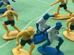 Soccer Guys Yellow/Black vs Blue/White Sports Action Figures That Inspire USED