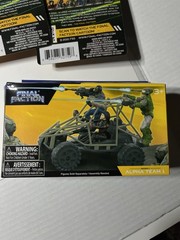 Lot Of 4: Final Faction Alpha Team 1 Action Figures & 1 Arrow ATV Kit New