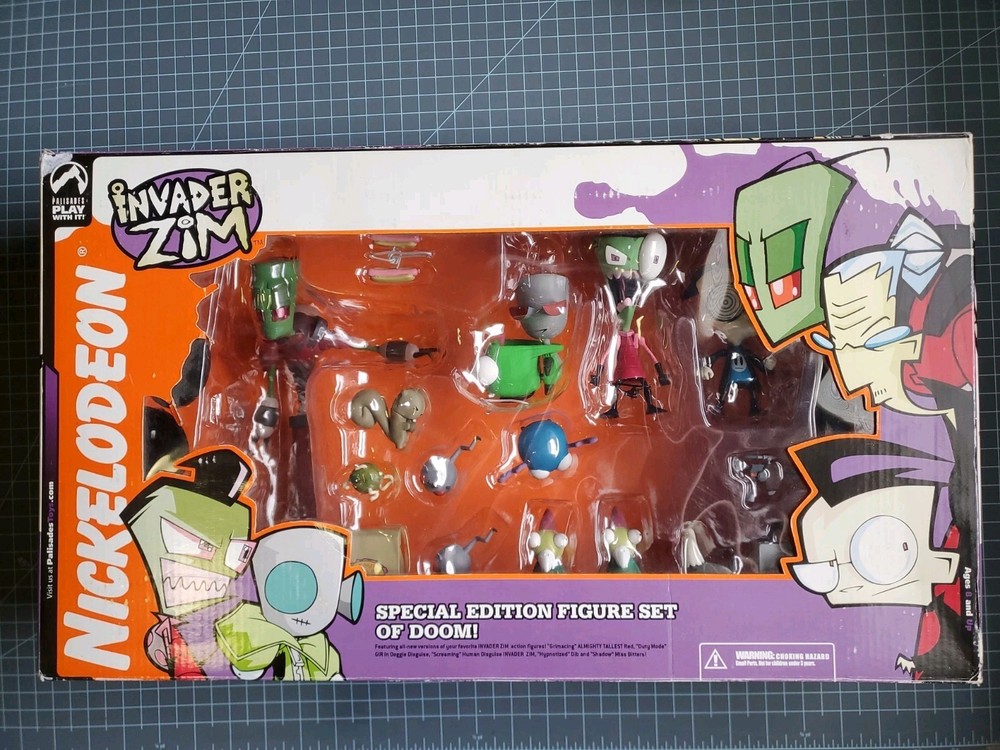 Rare Invader Zim Special Edition Figure Set Of Doom Palisades Toys