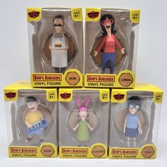 Bobs Burgers Figure Set Of 5 Culturefly Bob, Linda, Tina, Gene New
