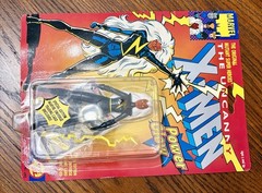 1991 Toy Biz Storm Power Glow Uncanny X-Men Marvel Figure w Special Edition Card