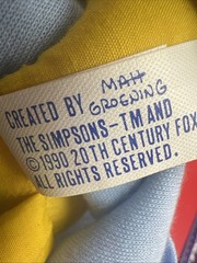 Vintage 1990 Maggie Simpson Rag Doll The Simpsons 10 inch Original DandDee NOS