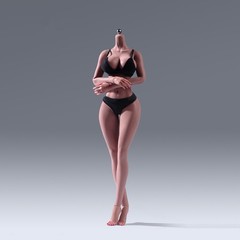 US YM YM501 1/6 Female Action Figure Body Sexy Bust Super Flexible Seamless Toys