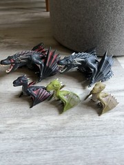 Game Of Thrones Titans Drogon, Wright Viserion, Young Dragons 3-pack Lot of 3