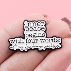 Funny Quote Enamel Pin Metal Brooch Badge Backpack Accessory Gift Jewelry