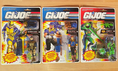 1991 GI JOE 3 Action Figure LOT Barricade Wild Bill Firefly A Real American Hero