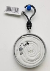 2024 Monogram 2.70″ Junji Ito Uzumaki Anime B&W “Spiral Dad” 3D Figural Bag Clip