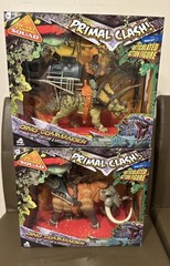 Primal Clash Dino Commander Mammoth & Triceratops 2 Sets 2018 Lanard New