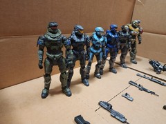 MCFARLANE TOYS Halo Reach Noble Team Action Figures All Six Complete