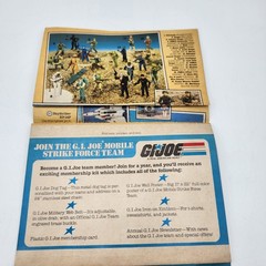Gi Joe Cobra action figure Product insert poster Hasbro 1983 Product insert vtg