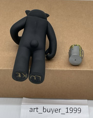 Luke Chueh Target Black & Gold Vinyl Figure SIGNED Box & Bear Munky King LE 500