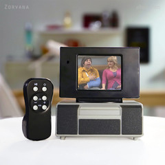 Tiny TV Classics The Big Bang Theory Season 4 Mini TV w/ Remote – Plays Clips!