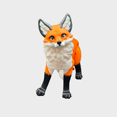 12cm Fox Posable Eco-friendly Safe Precision-printed Gift Toy 3DPrinted Ordinary