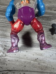 Vintage 1984 MOTU Mattel He-Man Roboto Action Figure Near Complete NEW BAND