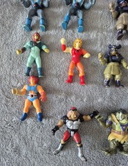 Glassite Thundercats Brazil Lion-o Panthro Lot Of 15 Miniatures Rare Not LJN