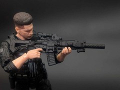 1/12 scale 3D printed scifi M4 AR-15 for classified valaverse marvel legends