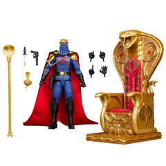 Presale G.I. Joe Classified Hooded Cobra Commander with Throne Set #221 6″ Oct
