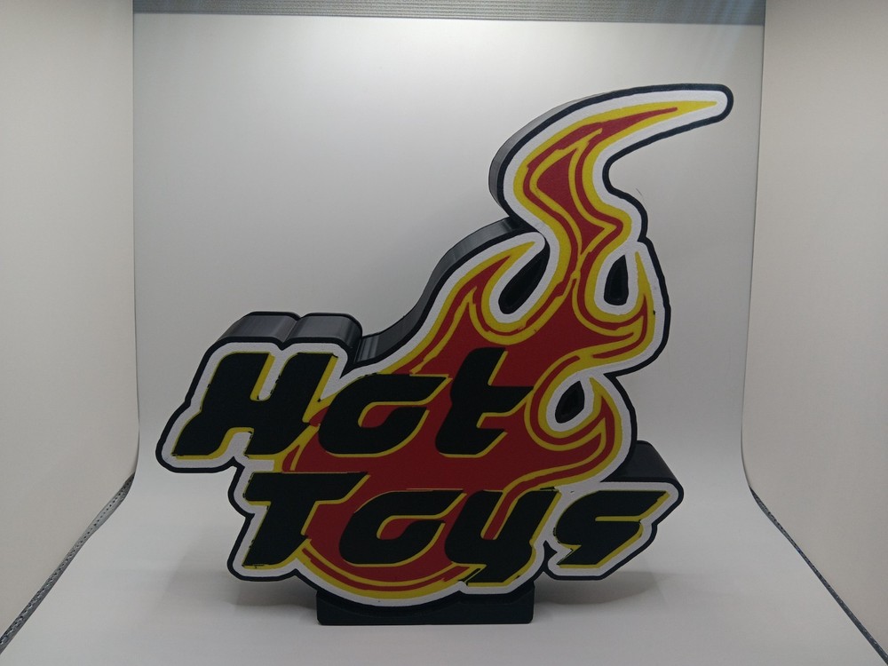 Hot Toys logo lightbox sign display light box sign
