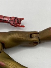 VINTAGE Spiderman Action Figure – Gold & Red Web Runner – Marvel – Toy Biz 1994