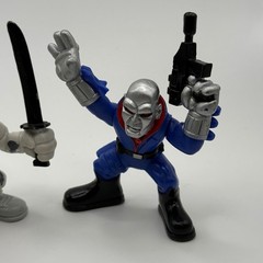 GI Joe Combat Heroes Destro Storm Shadow Dr Mindbender Action Figure Lot 3pc